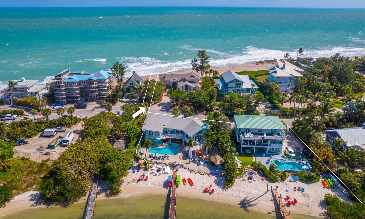 Stuart House | Aquarius Resort: 2 Side-by-side beach houses! 2 pools, 2 spas, 2 docks, & more!
