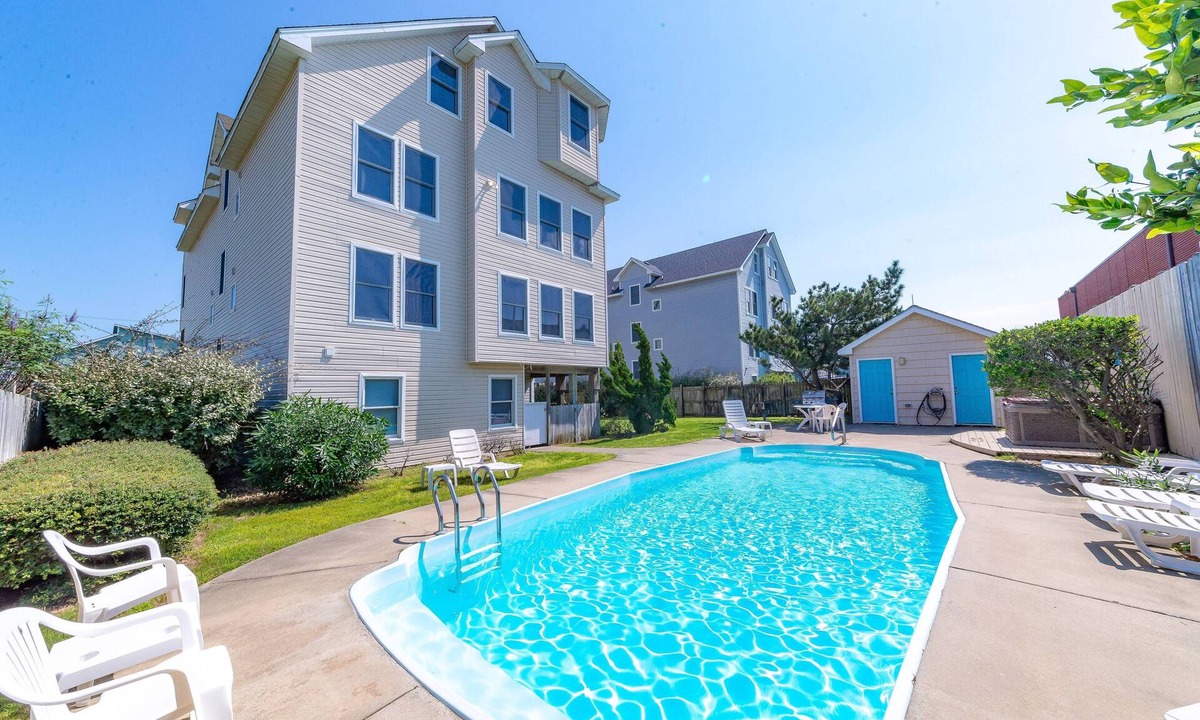 Kill Devil Hills House | Cloud Nine - KDH MP 7, Semi-Oceanfront, Ocean View, 120 Yds to Beach, Pool, Hot Tub, Pets OK