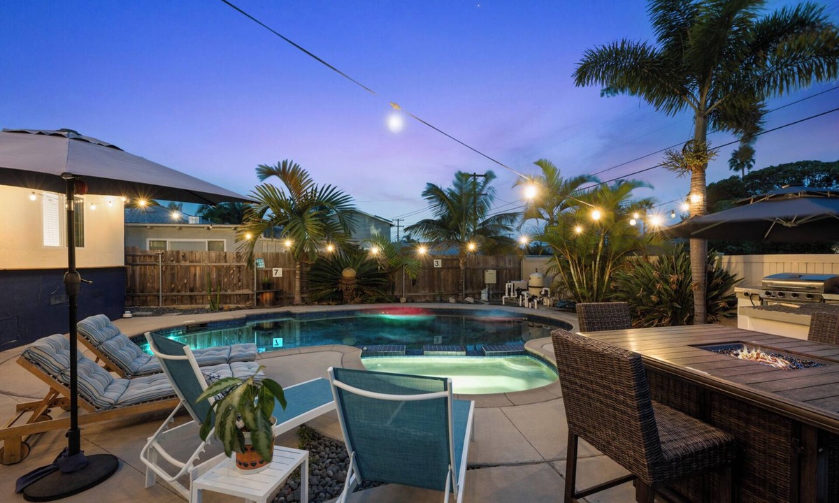 South Oceanside House | Group Getaway near Beach—Pool, Hot Tub, Sauna, Gym