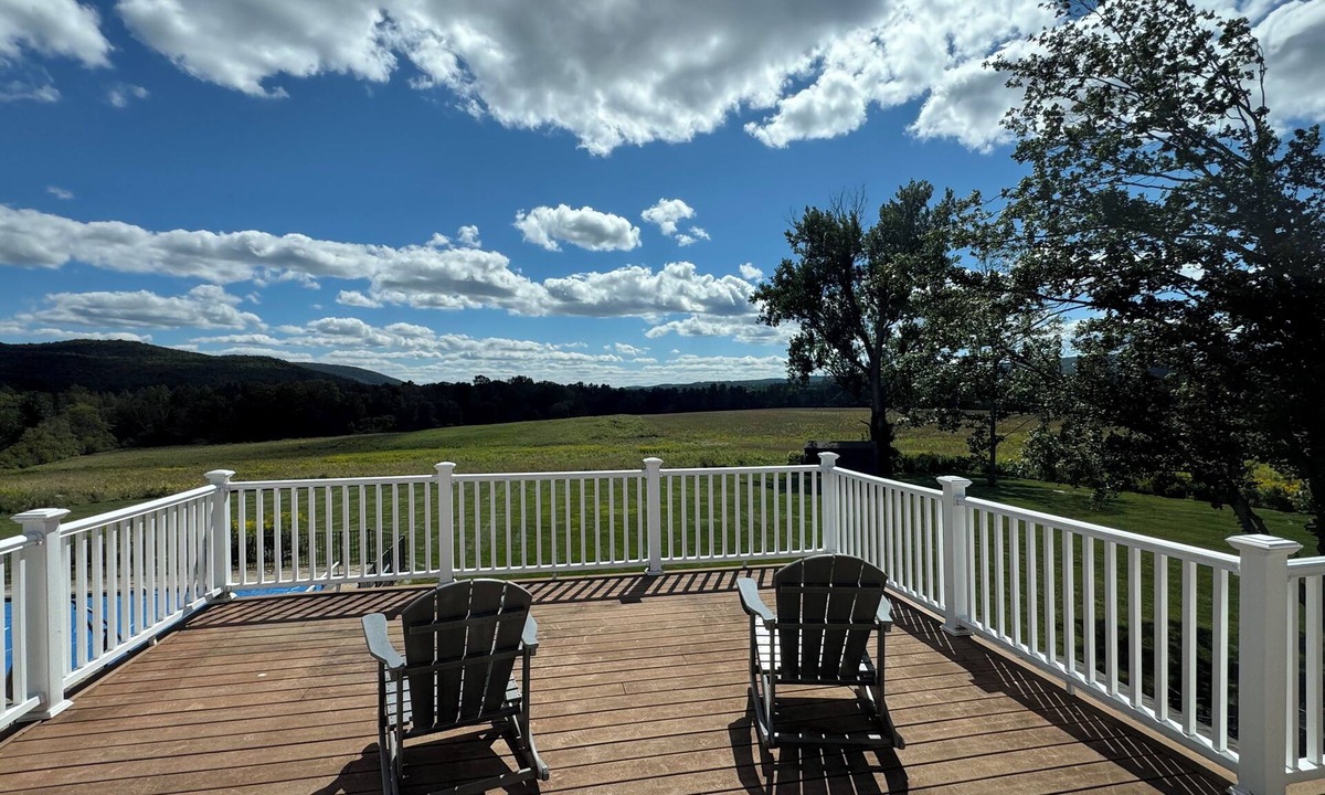 Pittsfield House | Large open floor plan. Private yet close to everything. Lovely meadow views