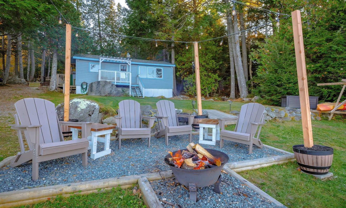 Otis Cabin | Side by Side Cabins on Lake with Private Beach near Acadia National Park