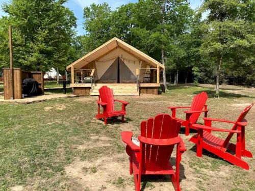 Bastrop Other | Tranquil Lakefront Glamping Safari Tent with Scenic Views near Bastrop, Texas