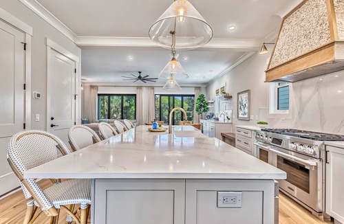 Folly Field House | 19 Sandcastle, Stunning New House, Free Heated Pool, 3 Blocks to Beach, 3D Home Theater, Elevator