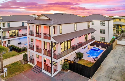 Miramar Beach House | Arcadia Sands: Private Beach, Ocean Views, Pool & Hot tub, Game Room, Bunk Rooms