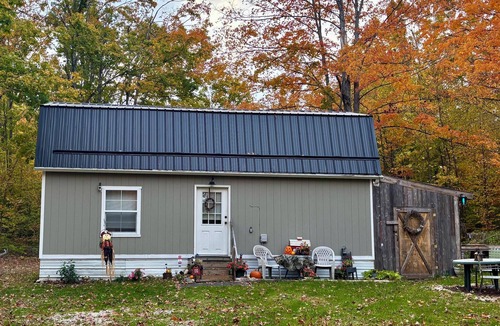 Frederic Cabin | Enchanting cabin with AC in charming Frederic. 1 bedroom studio in the Woods.