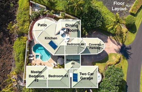 Kamuela House | Hale Mele 2 with Panoramic Golf Course View, private Pool, Hot Tub, Golf Cart and E-Bikes