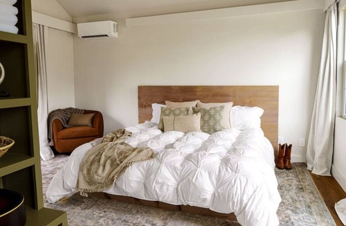 Jewett Other | Limestone Fields: 16-Acre Lake Farm Retreat, 10 Cabins, Sleeps 26, Soaking Tubs!