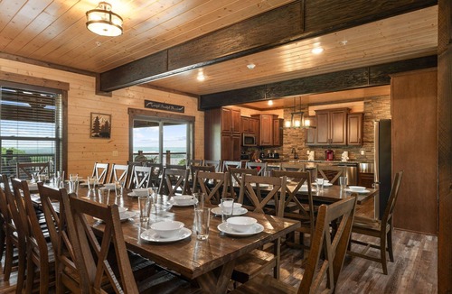 Table Rock House | Luxury Retreat w Million Dollar View Indoor Pool Basketball Court Hot Tub Sleeps 52 Free Tickets