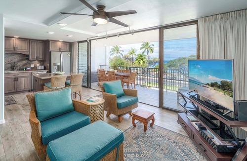 Kihei Condo | Maui Parkshore 410 - Modern Renovation & Stunning Ocean Views, Kamaole III Beach