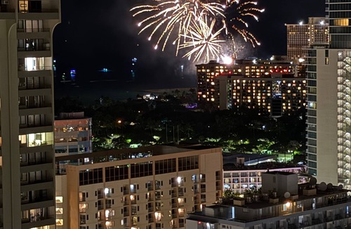 Waikiki Condo | Ocean View Regency 1-Bedroom on Beach Walk | Lanai