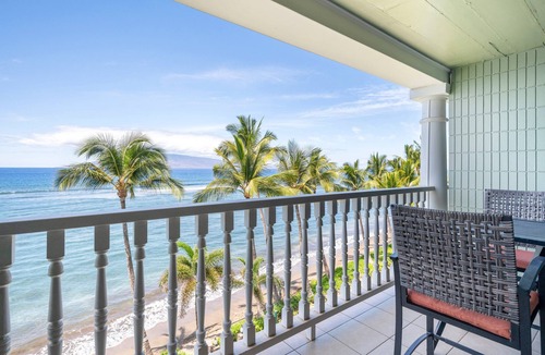 Historic Lahaina Front Street Apartment | Oceanfront Paradise with Panoramic Views at Lahaina Shores 511