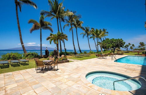 Historic Lahaina Front Street Apartment | Panoramic Oceanfront Retreat in Lahaina Shores 509