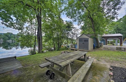 Lake Luzerne House | Riverfront Escape w/Dock: 19 Mi to Saratoga!