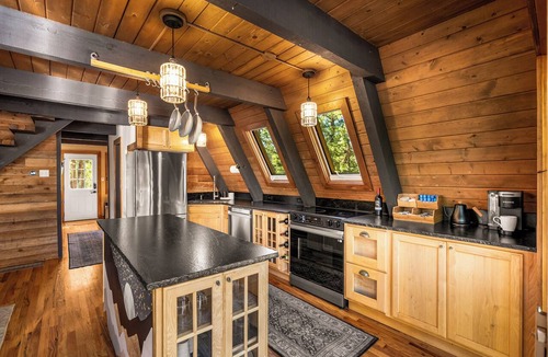 Spring Valley Cabin | Secluded Mountain A-Frame: Hot Tub, Large Deck, & BBQ, by Forest & Peak Retreats
