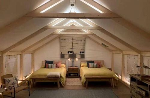 Bastrop Other | Tranquil Lakefront Glamping Safari Tent with Scenic Views near Bastrop, Texas