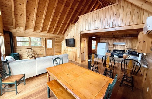 Bar Harbor Cabin | Waterfront Cabin with Private Beach in Bar Harbor. Minutes from Acadia National Park & Downtown Bar Harbor. Newly furnished 3-bedroom, two baths with game room, outdoor grill and fire-pit.