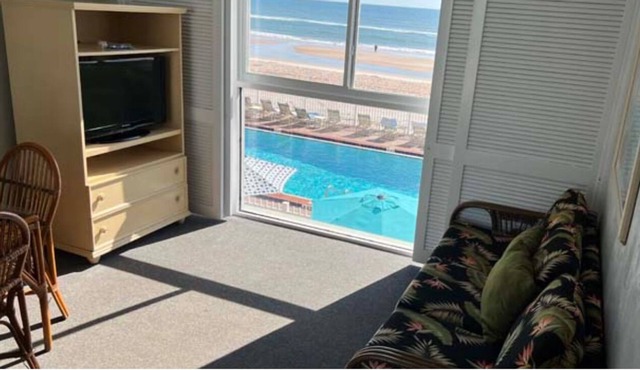 An Oceanfront Six-Story Resort, Right On The Beach So You Can Walk Right Out