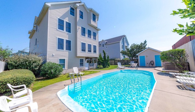 Cloud Nine - KDH MP 7, Semi-Oceanfront, Ocean View, 120 Yds to Beach, Pool, Hot Tub, Pets OK
