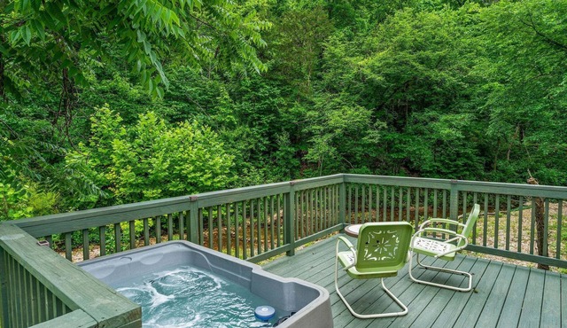 Creekside Cabin W/Pool Access & Private Hot Tub Near Thunder Ridge Sleeps 4