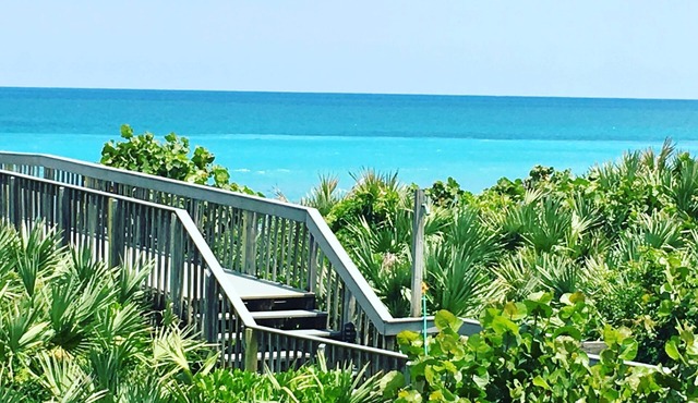 "Ocean Oasis" amazing views from direct beachfront condo on Hutchinson Island