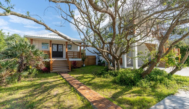 Paradise Found! Just steps to the sand with this Villa on Vilano Beach.