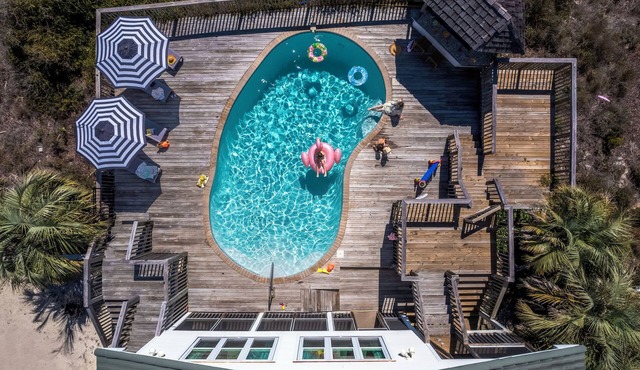 Private Pool 20Steps2Beach Arcade Ping Pong Sleeps18 Barrel Sauna