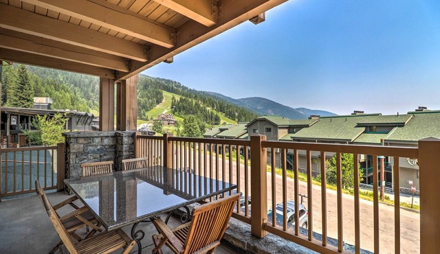 Ski-in/ski-out Whitefish Escape w/Balcony!