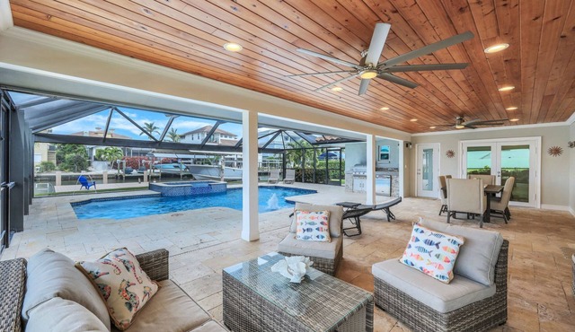 Sunsations | Waterfront Home with Private Dock | Saltwater Pool & Spa