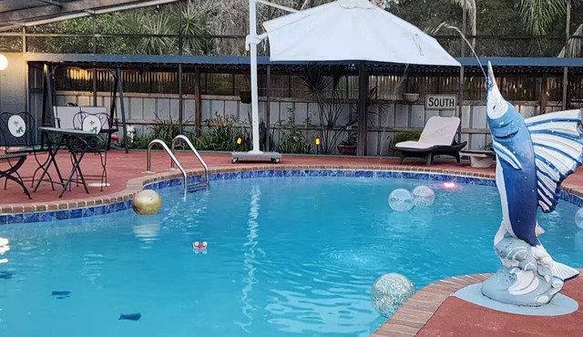 Tranquil Studio with beautiful salt water pool