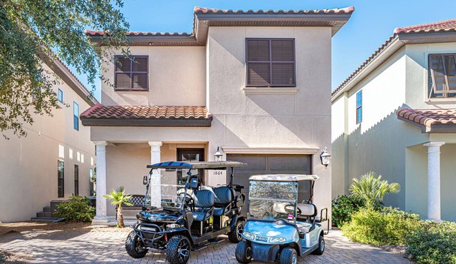 Two Golf Carts ~ Beautiful Golf Course View