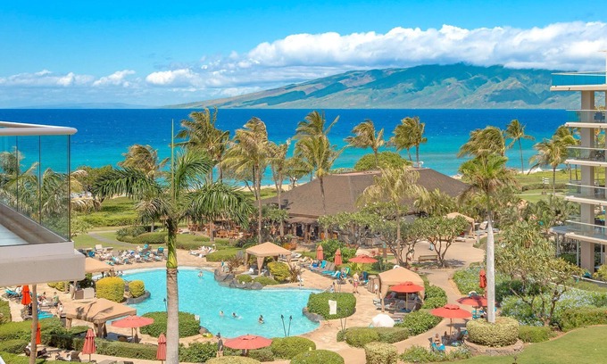 Lahaina Condo | Maui Resort Rentals: Honua Kai Hokulani 513 - Premier 5th Floor Interior Courtyard 1BR w/Gorgeous Ocean Views!