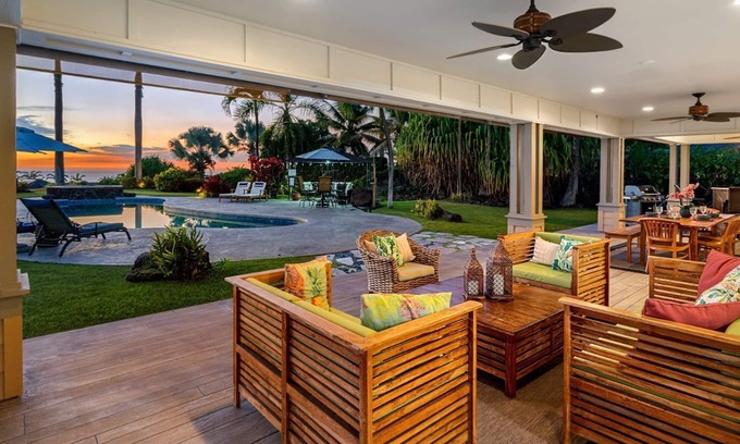 Kailua-Kona House | 🏖️Oasis with Ocean Views | Private Pool | Gated Community