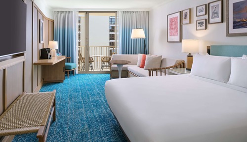 Room, 1 King Bed, Partial Ocean View